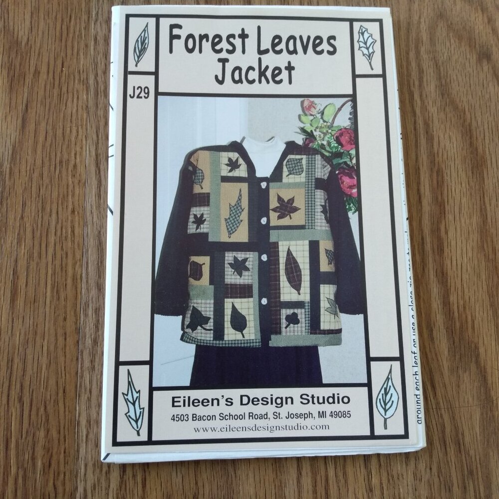 Vintage 90s Quilted Jacket Sewing Pattern XS-XXL Strip Pieced Coat